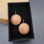Earrings | Koorie Tales | Sunset Meeting | Domed Earrings | Short Earrings | Koorie Tales | Sunset Meeting | Domed Earrings | Short